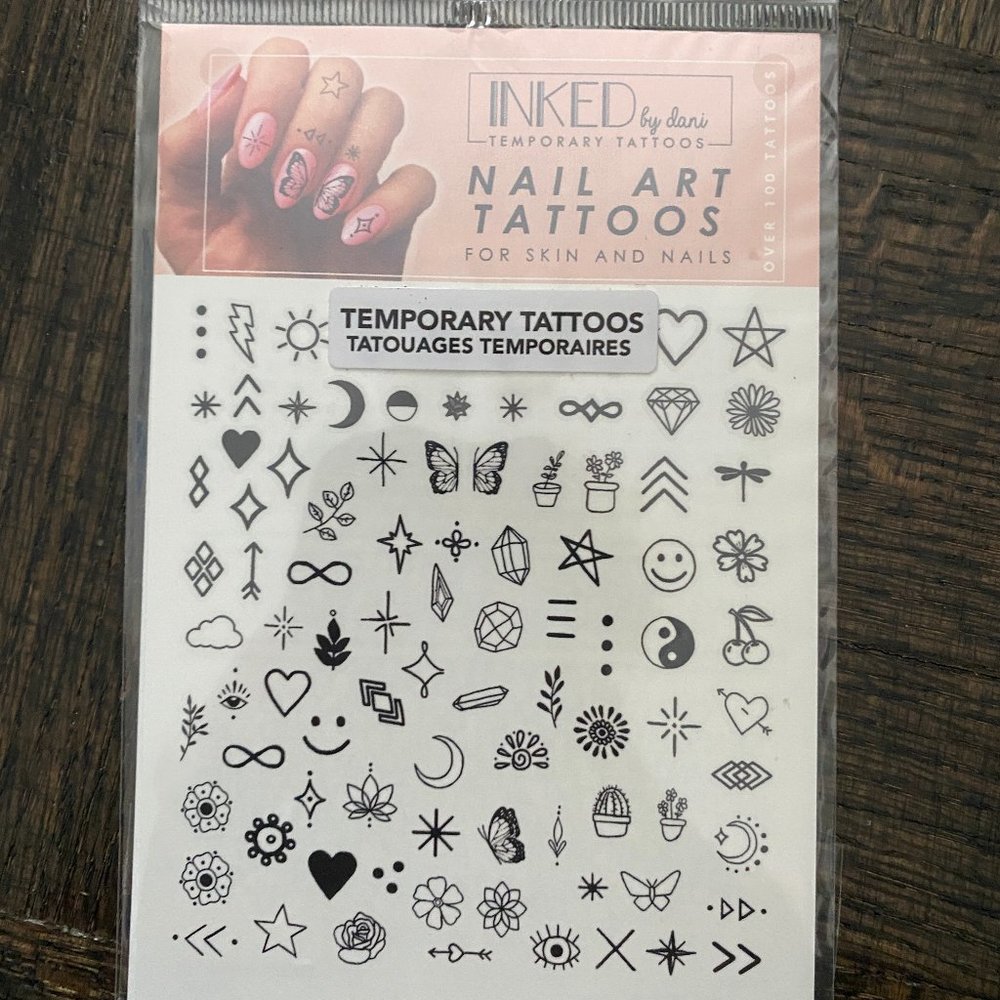 FREE WITH PURCHASE: INKED by Dani Nail Art Tattoos - for skin and nails